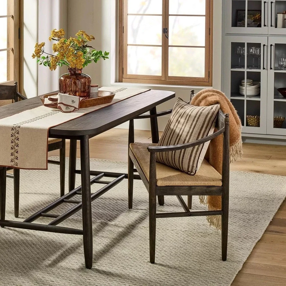 14x72 Table Runner Cream Stitched Icon - Hearth & Hand Magnolia, Target Fall